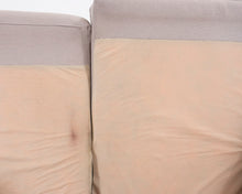 Lataa kuva Galleria-katseluun, 3-istuttava kangassohva ja rahi beige
