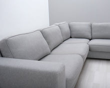 Load image into Gallery viewer, Asko 4-istuttava kulmasohva harmaa
