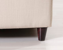 Lataa kuva Galleria-katseluun, 3-istuttava kangassohva luonnonvalkoinen
