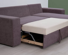 Lataa kuva Galleria-katseluun, 3-istuttava vuodesohva divaanilla harmaa
