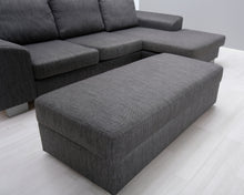 Load image into Gallery viewer, Asko 3-istuttava divaanisohva ja rahi harmaa
