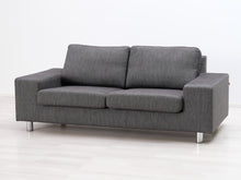 Load image into Gallery viewer, Asko 2,5-istuttava kangassohva harmaa
