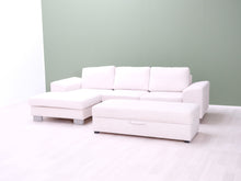 Load image into Gallery viewer, Asko BB divaanisohva ja rahi vaaleanbeige
