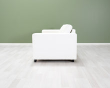 Lataa kuva Galleria-katseluun, 3-istuttava keinonahkasohva valkoinen

