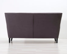 Lataa kuva Galleria-katseluun, 3-istuttava kangassohva tummanharmaa
