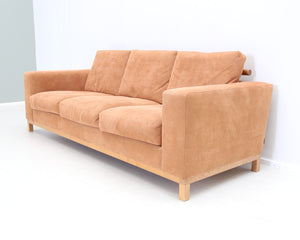 Interface 3-istuttava Alcantara sohva ruskea