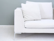 Load image into Gallery viewer, B&amp;B Italia Charles kangassohva valkoinen
