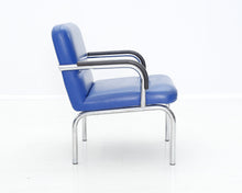 Lataa kuva Galleria-katseluun, Isku vintage-nojatuoli sininen
