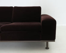 Ladda upp bild till gallerivisning, Yrjö Kukkapuro Variatio 2-istuttava sohva tummanruskea
