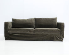 Lataa kuva Galleria-katseluun, Ikea Karlstad sohva mittatilauspäällisellä tummanvihreä
