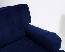 Lataa kuva Galleria-katseluun, 3-istuttava kangassohva tummansininen
