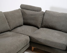 Lataa kuva Galleria-katseluun, 4-istuttava kulmasohva vihreänharmaa
