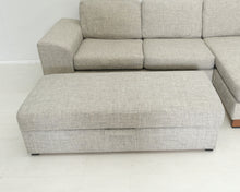 Load image into Gallery viewer, Asko BB divaanisohva säilytysrahilla harmaanbeige
