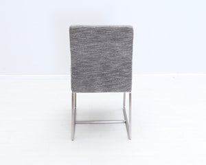 Kangasverhoiltu ruokapöydän tuoli harmaa