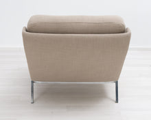 Lataa kuva Galleria-katseluun, 60-luvun nojatuoli harmaabeige
