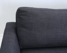 Load image into Gallery viewer, Asko 2-istuttava kangassohva musta
