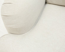 Lataa kuva Galleria-katseluun, Posh &amp; Pebble Kaareva 4-istuttava Oxford sohva vaaleanharmaa
