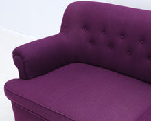 Ladda upp bild till gallerivisning, 60-luvun vintage sohva violetti
