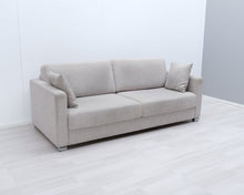Load image into Gallery viewer, Asko Torino 3-istuttava vuodesohva vaaleanharmaa
