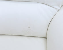 Lataa kuva Galleria-katseluun, Lario 3-istuttava nahkasohva valkoinen
