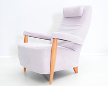 Lataa kuva Galleria-katseluun, HT Collection Alcantara nojatuoli rahilla
