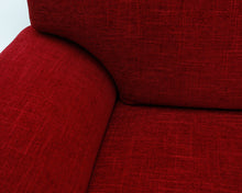 Lataa kuva Galleria-katseluun, Asko 3-istuttava kangassohva punainen
