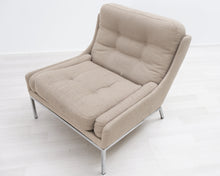 Lataa kuva Galleria-katseluun, 60-luvun nojatuoli harmaabeige
