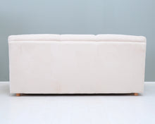 Lataa kuva Galleria-katseluun, 3-istuttava kangassohva luonnonvalkoinen
