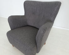 Load image into Gallery viewer, Asko Helena nojatuoli tummanharmaa
