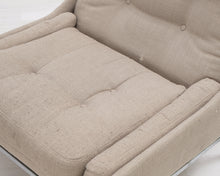 Lataa kuva Galleria-katseluun, 60-luvun nojatuoli harmaabeige
