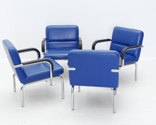 Lataa kuva Galleria-katseluun, Isku vintage-nojatuoli sininen

