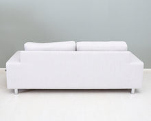 Lataa kuva Galleria-katseluun, 3-istuttava kangassohva vaalea beige
