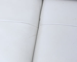 Natuzzi 2-istuttava nahkasohva valkoinen