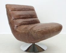 Load image into Gallery viewer, Artwood Hash lepotuoli ruskeaa nahkaa
