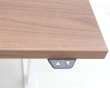 Lataa kuva Galleria-katseluun, Sähköpöytä puunvärisellä pöytälevyllä

