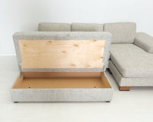 Load image into Gallery viewer, Asko BB divaanisohva säilytysrahilla harmaanbeige
