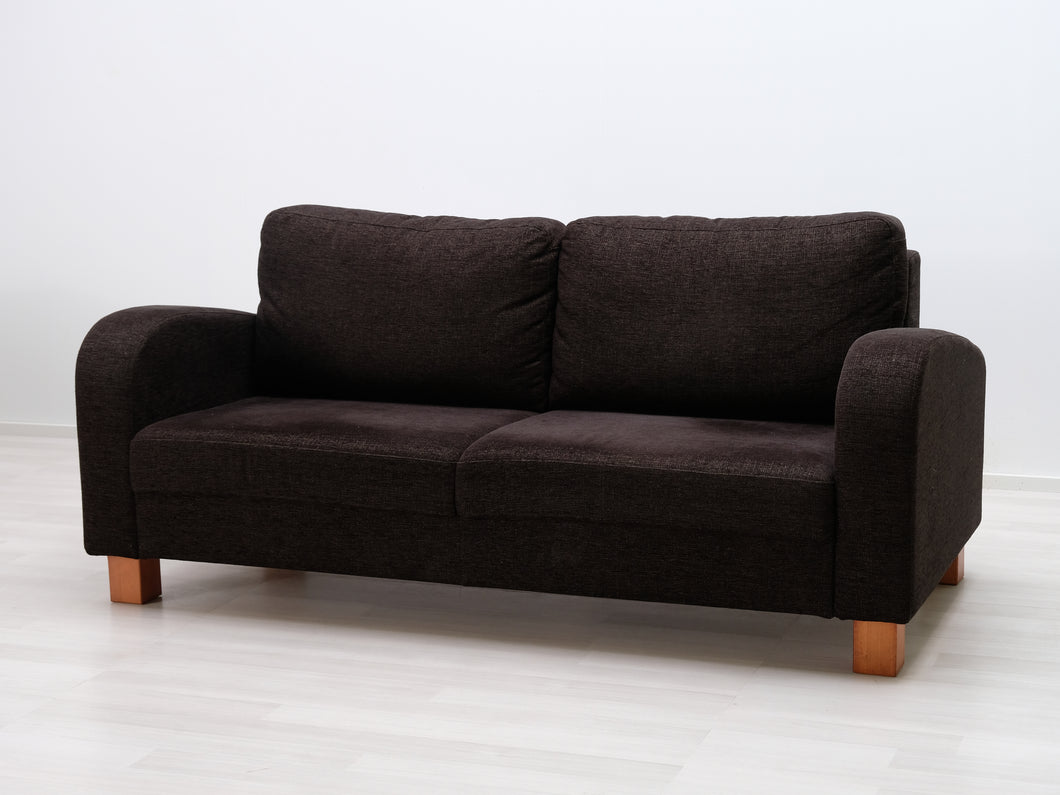 3-istuttava kangassohva ruskea