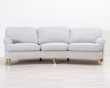 Lataa kuva Galleria-katseluun, 3-istuttava kangassohva raidallinen
