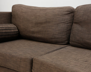Vepsäläinen sohva tummanruskea