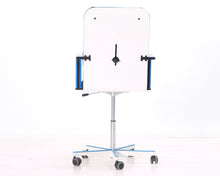 Load image into Gallery viewer, Avarte Yrjö Kukkapuro toimistotuoli sinisillä käsinojilla
