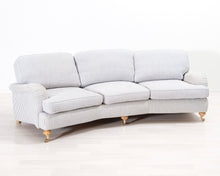 Lataa kuva Galleria-katseluun, 3-istuttava kangassohva raidallinen
