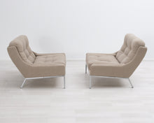 Lataa kuva Galleria-katseluun, 60-luvun nojatuoli harmaabeige
