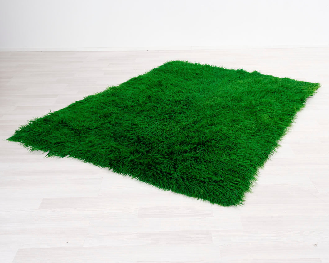 Vihreä lankamatto 170 x 220 cm
