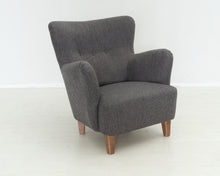 Load image into Gallery viewer, Asko Helena nojatuoli tummanharmaa
