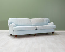 Lataa kuva Galleria-katseluun, 3-istuttava kangassohva vaaleansininen

