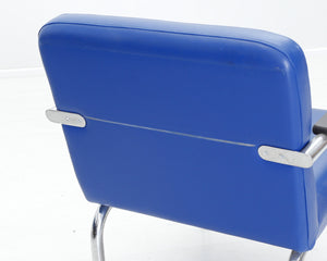 Isku vintage-nojatuoli sininen
