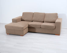 Load image into Gallery viewer, Asko 3-istuttava divaanisohva vaaleanruskea
