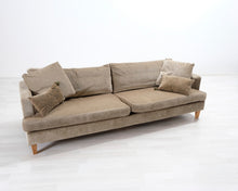 Lataa kuva Galleria-katseluun, 4-istuttava samettisohva vihreä
