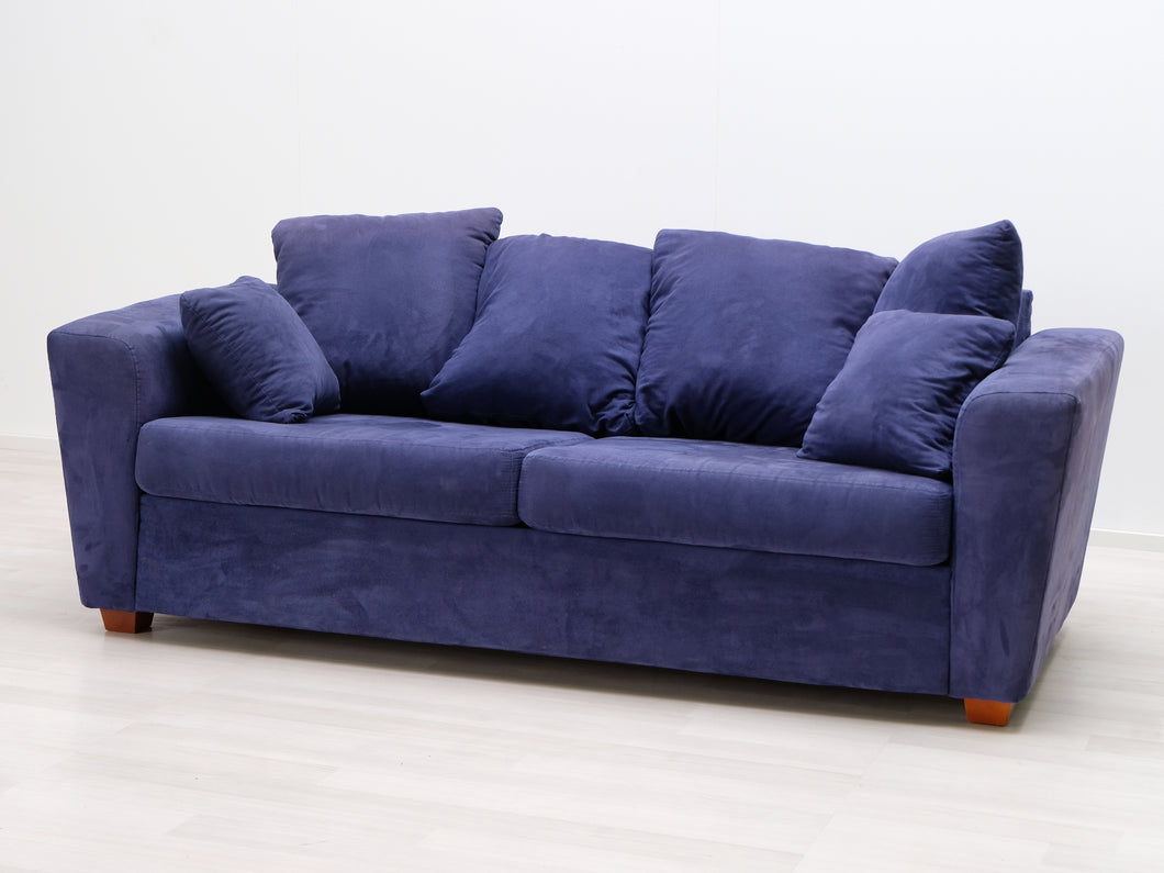 3-istuttava kangassohva sininen