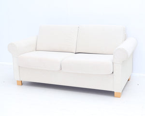 Asko 2-istuttava sohva luonnonvalkoinen